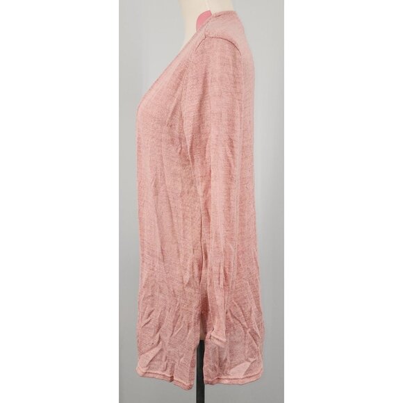 Women's H&M Divided Pink Blush Thin Sweater Cardigan Small Comfy Cozy Stylish - Picture 2 of 6